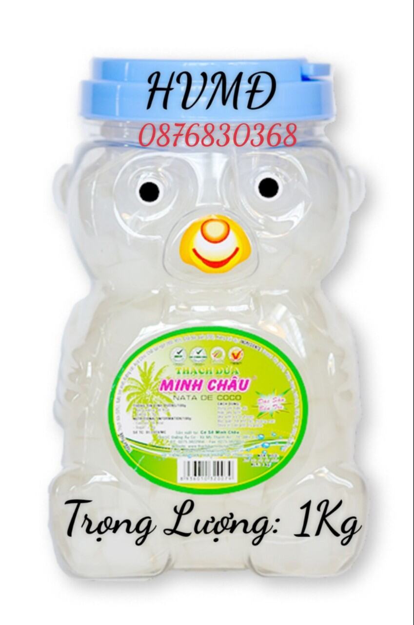 BD Thạch Dừa Minh Châu Keo Gấu 1KG- Thức uống Giải Khát Thanh Mát Cho Ngày