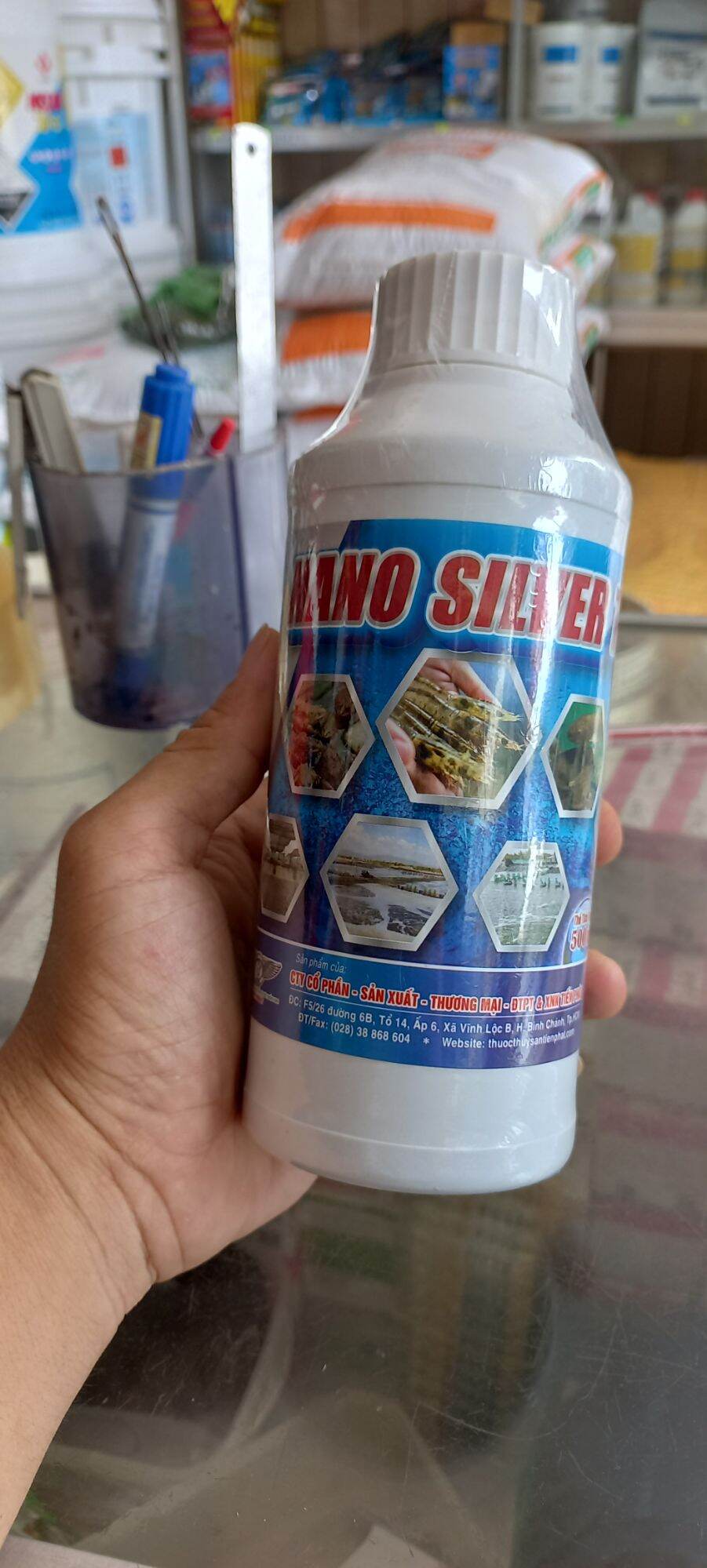 Nano Bạc ( nano silver) diệt khuẩn tôm, ếch lươn. cá 500ml
