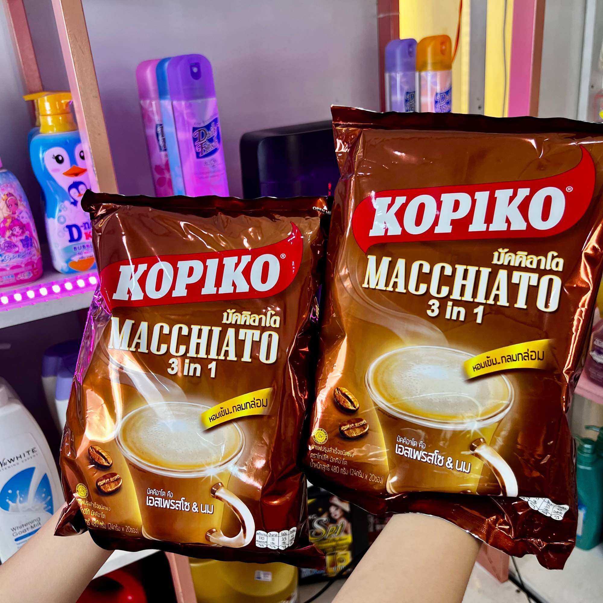 Cà phê kopiko macchiato thái lan 3in1 thơm ngon tốt cho sức khoẻ