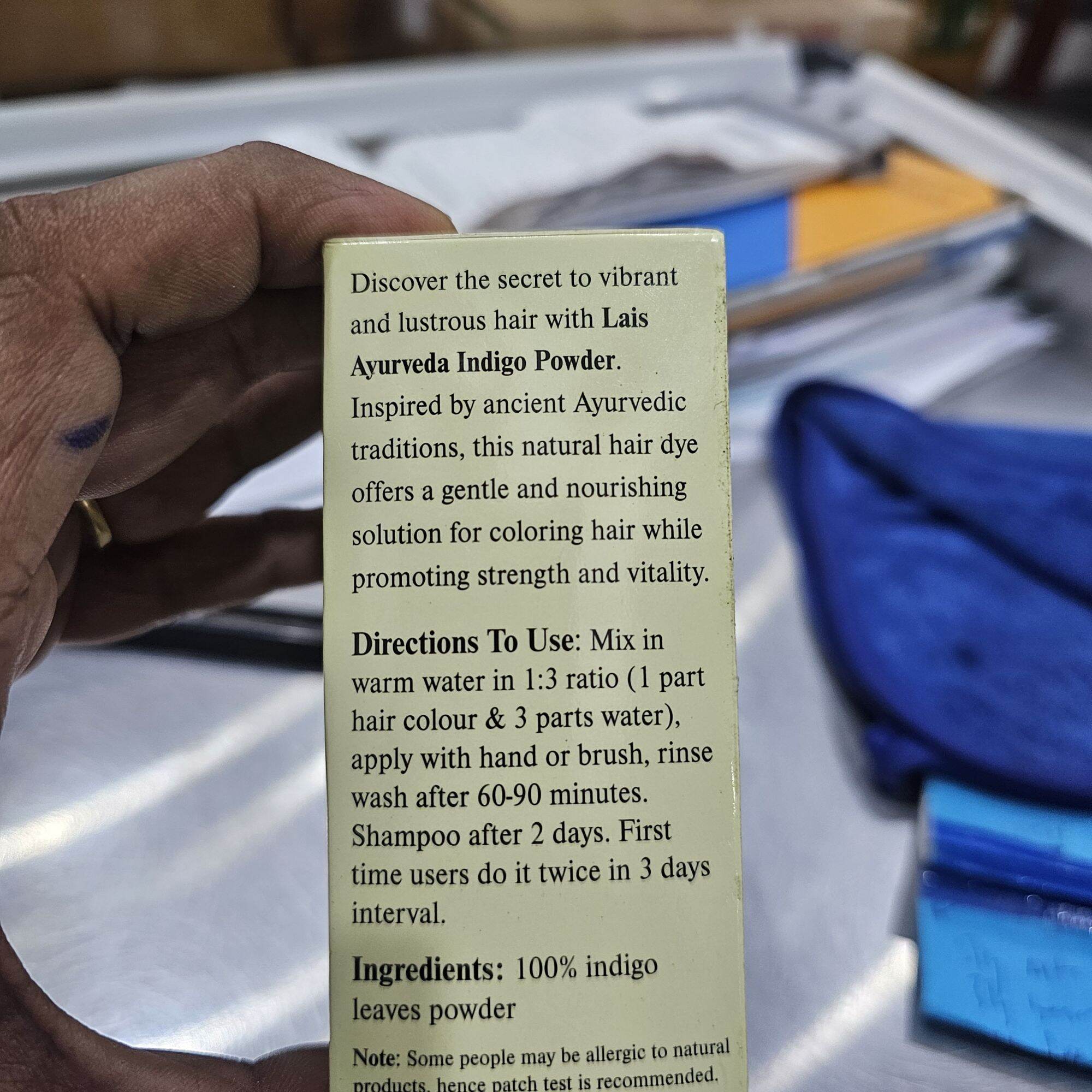 100% Pure & Natutal Indigo Powder 80g