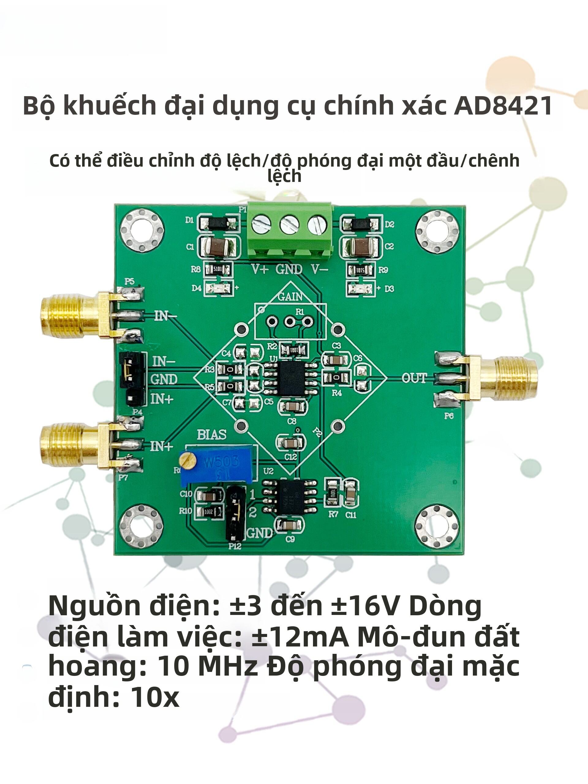 Module Tăng Áp Dụng Tín Hiệu Nhỏ AD8421/AD8429 Microvolt Millivolt Tăng Áp Dụng Một Đầu/đồng Nhất Cô