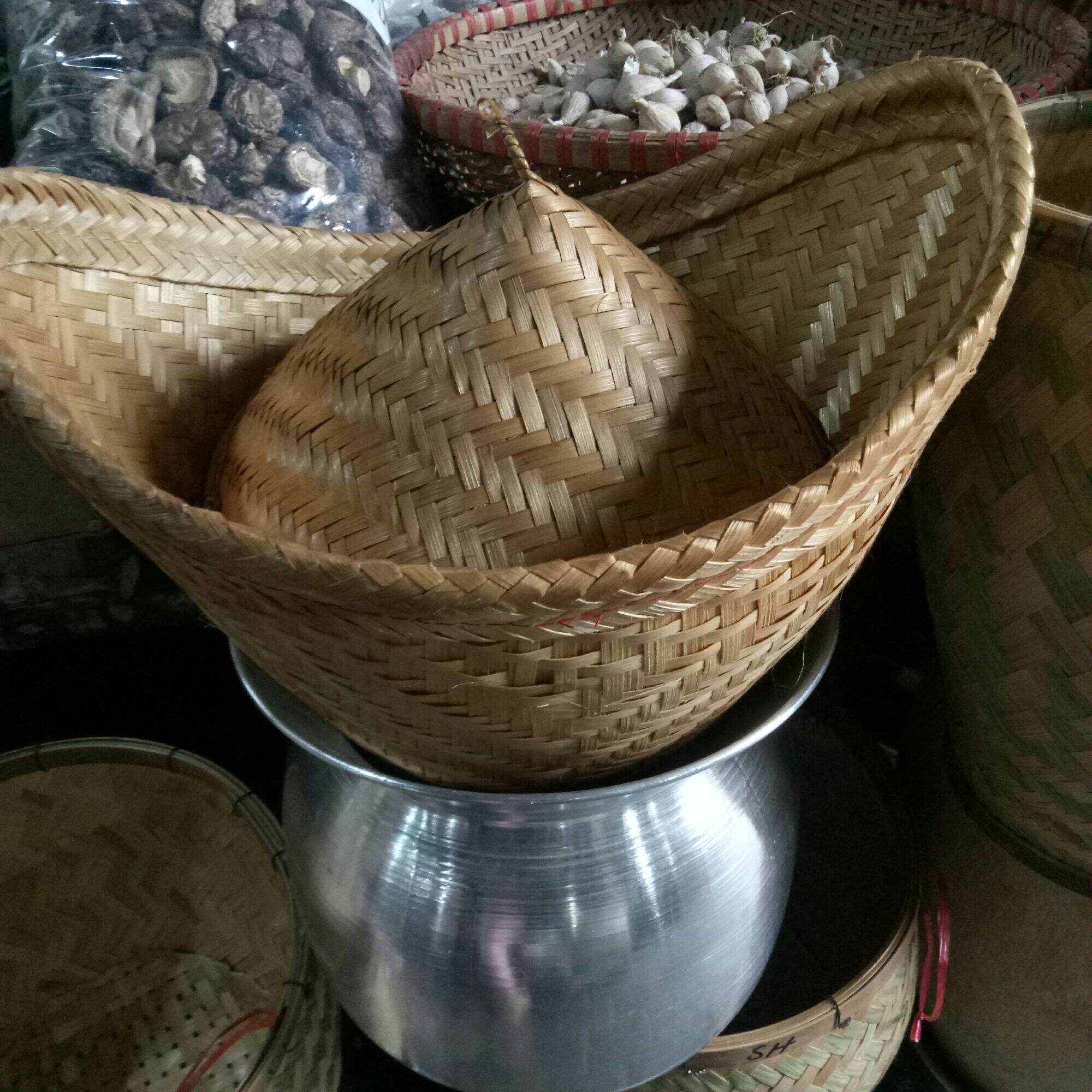 Bộ chõ hấp xôi lào, tặng kèm ếp đựng xôi