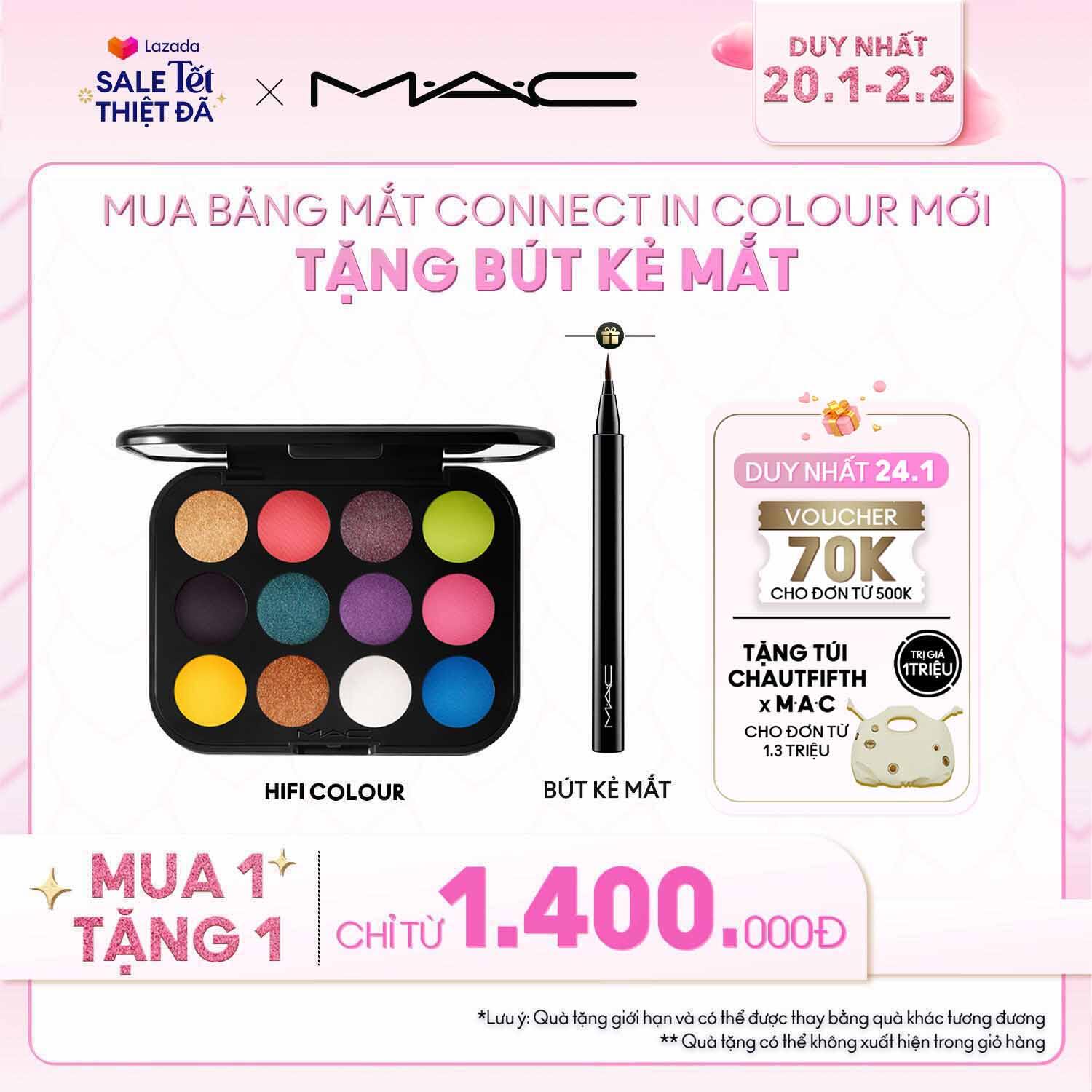 Bảng phấn mắt MAC Connect In Colour Eye Shadow Palette: Hi-Fi Colour - Eyeshadow, 12.2g