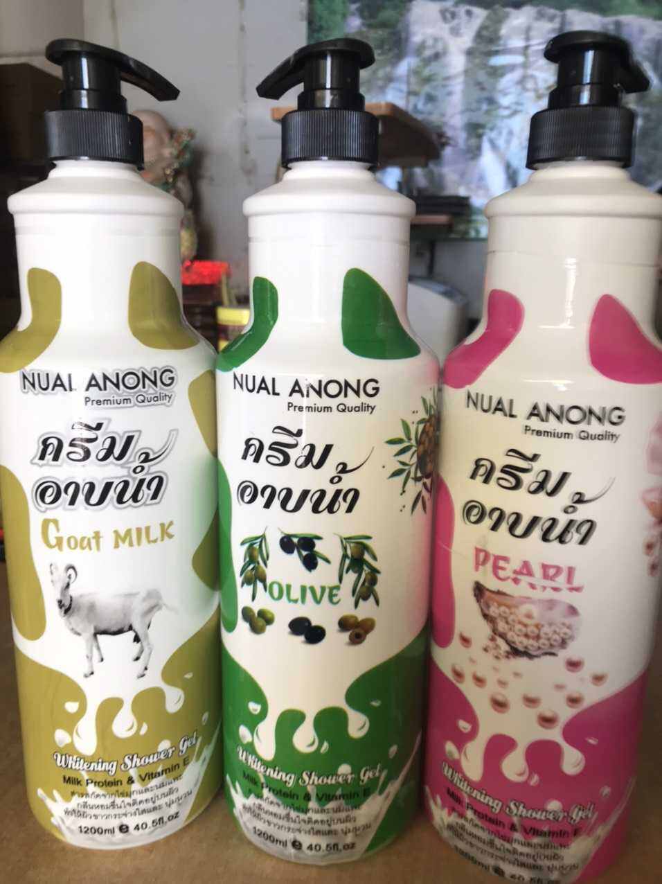 SỮA TẮM THÁI NUAL ANONG 1200ML (DÊ + NGỌC TRAI)
