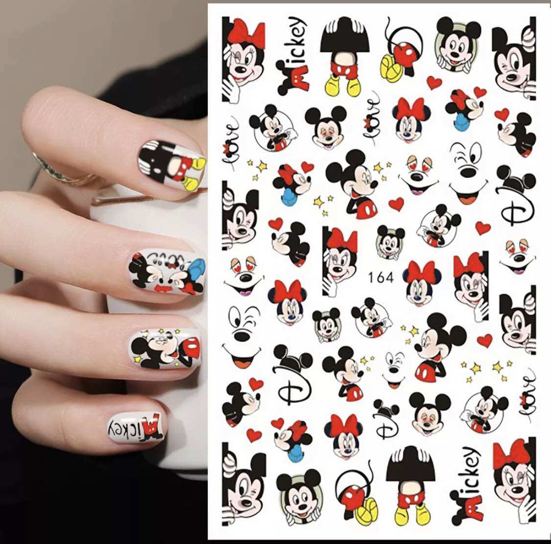 Sticker chuột mickey trang trí móng tay