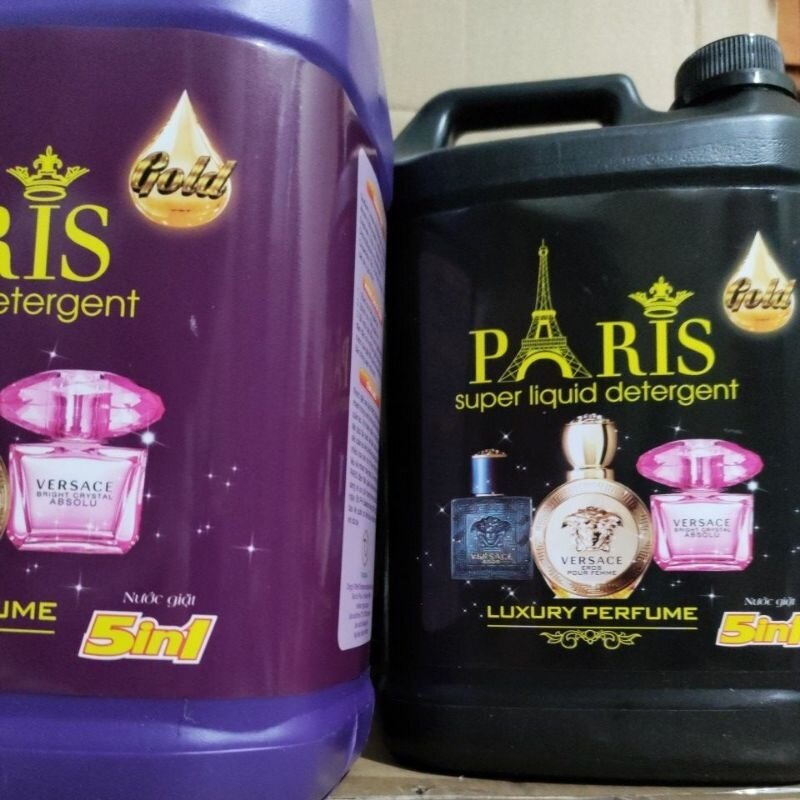 Nước giặt paris 5l thùng 4 can hương nước hoa pháp