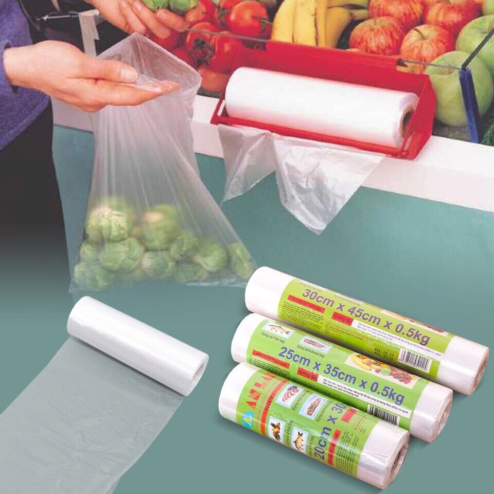 Túi đựng thực phẩm tự huỷ sinh học (100 chiếc)