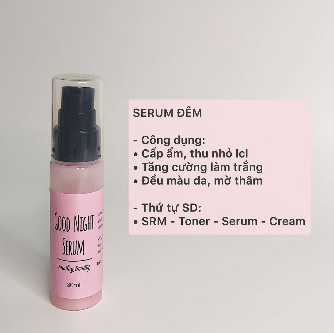 Serum good night By SundayBeauty