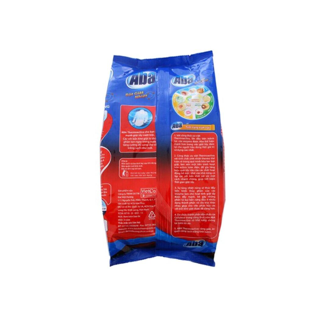 Bột Giặt nhiệt Aba Sạch Tinh Tươm 800gr