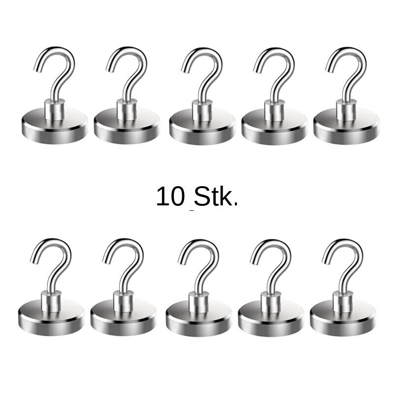 10 cái móc từ tính mạnh mẽ móc chịu tải móc lưu trữ đa năng cho nhà bếp Thanh Lưu trữ Móc treo chìa khóa