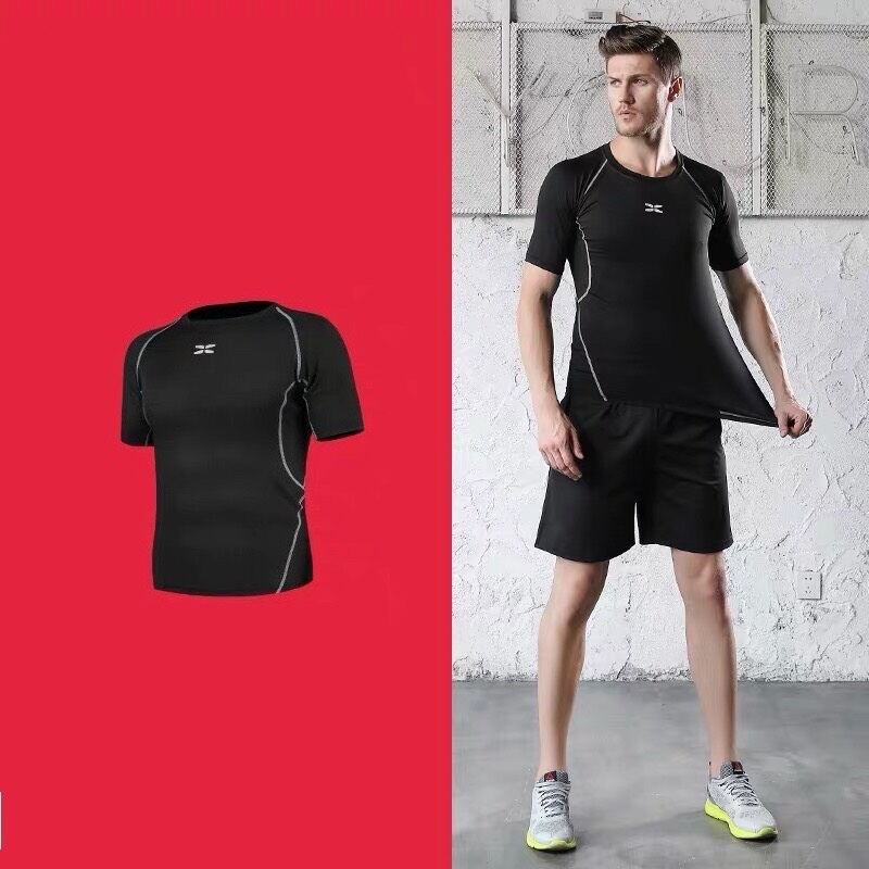 Bộ đồ thể thao chuyên tập Gym nam, set quần áo tập thể hình nam chất vải co dãn thoáng mát