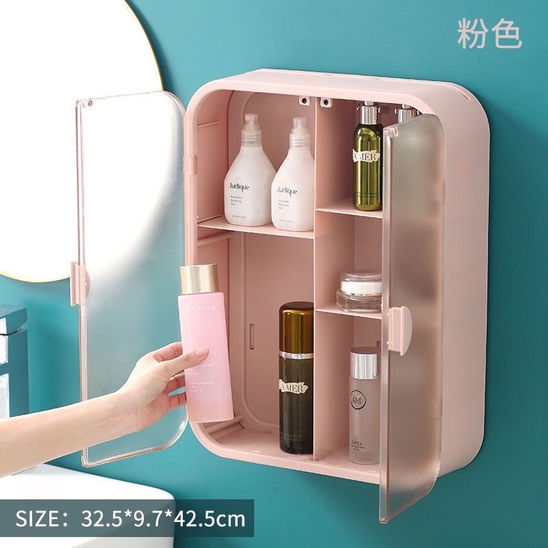 Kệ tủ đựng mỹ phẩm treo tường sz to hình chữ nhật
