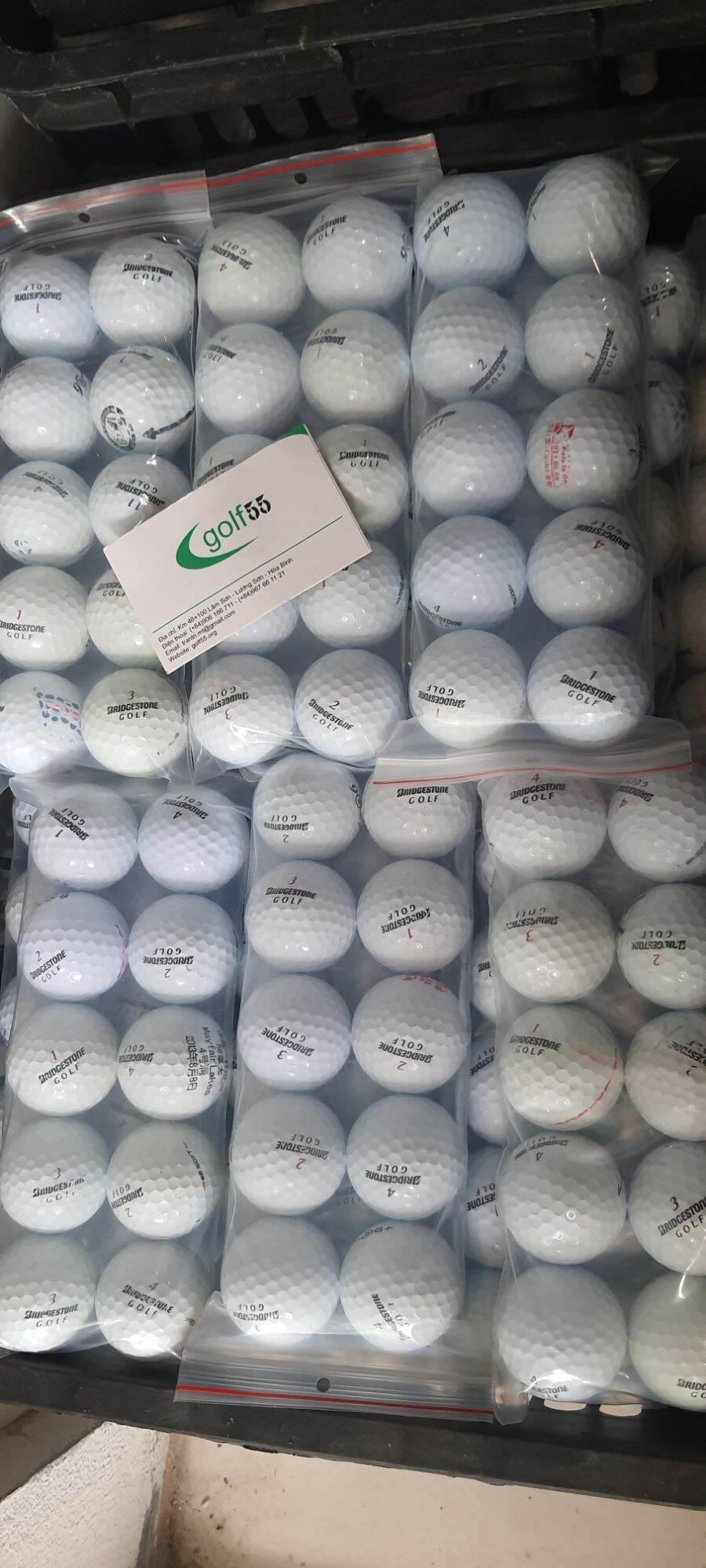 10 Quả BÓNG GOLF BRIDGESTONE CŨ MỚI 99%