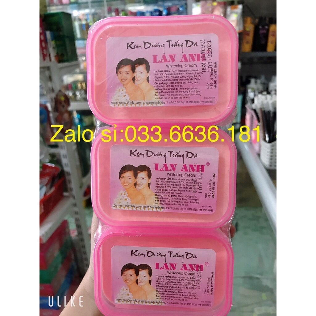 Kem dưỡng trắng da toàn thân LAN ANH white cream 100g