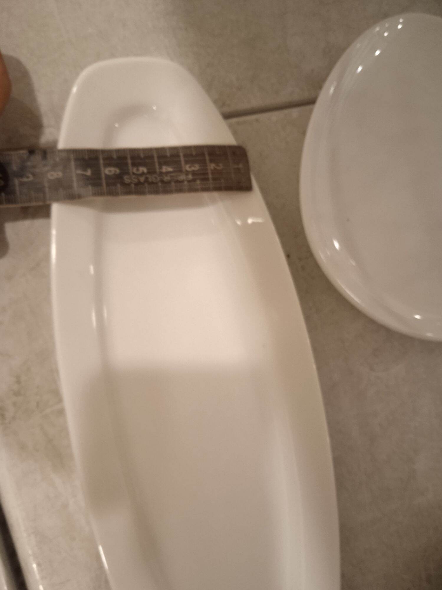 Dĩa oval 28cm gốm sứ Minh Long - Trắng ngà