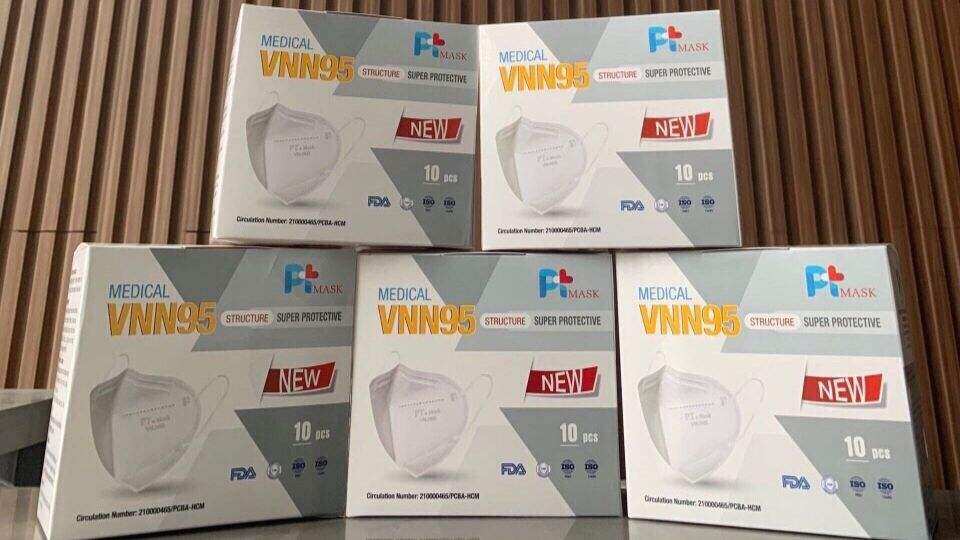 Khẩu Trang 5 Lớp VNN95 Dòng NEW PRO, Khẩu Trang Không Van Chính Hãng PT Mask Kiểm Định Đạt Tiêu Chuẩn Bộ Y Tế