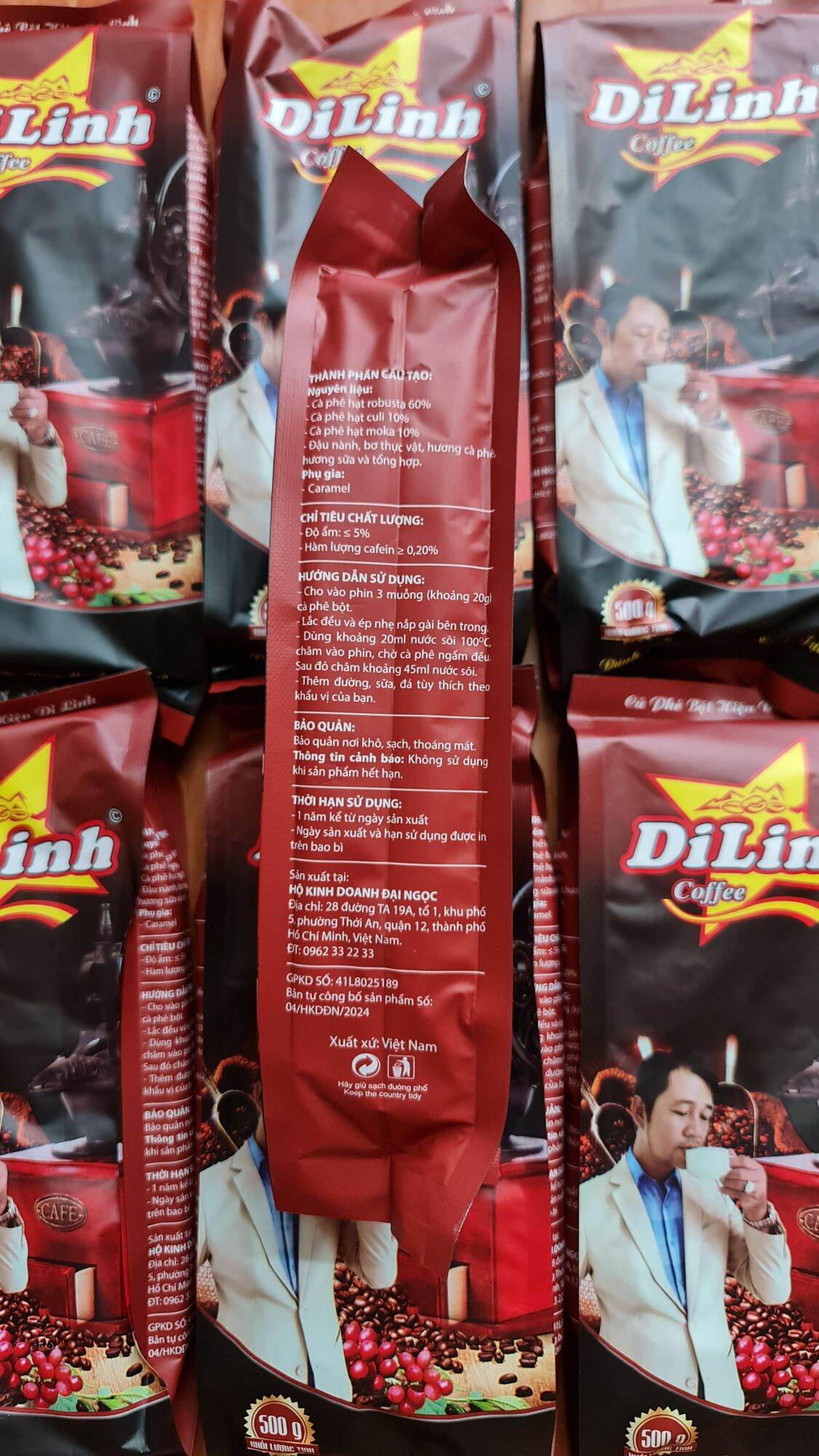 Cà Phê Di Linh Gói 500gr