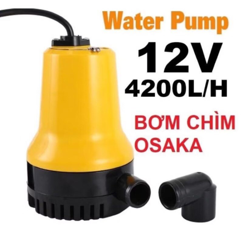 Máy Bơm Nước Chìm 12V 80W - Bơm Tõm Chuyên Dụng 12V Cao Cấp, Hiệu Suất Cao