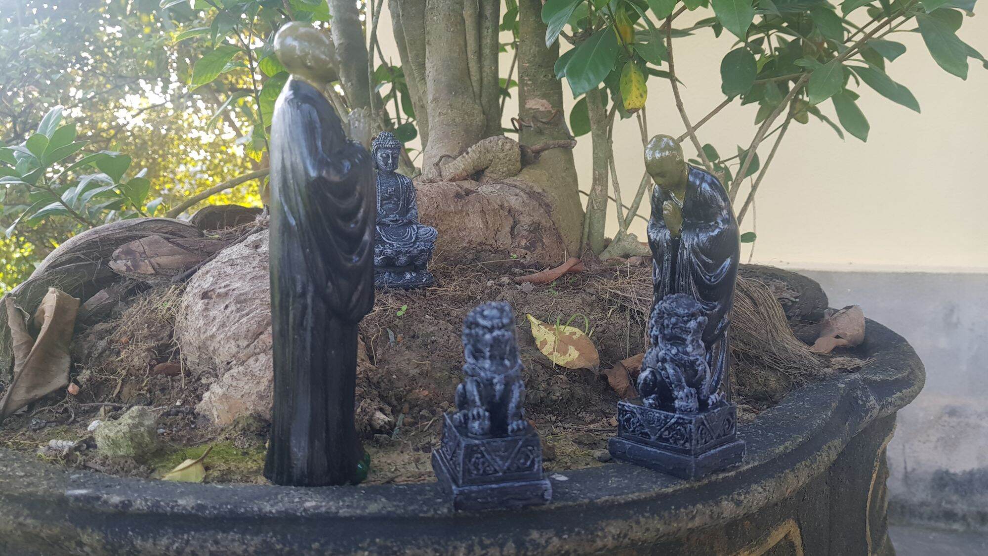 SET 5 TƯỢNG MINI, TIỂU CẢNH, HÒN NON BỘ