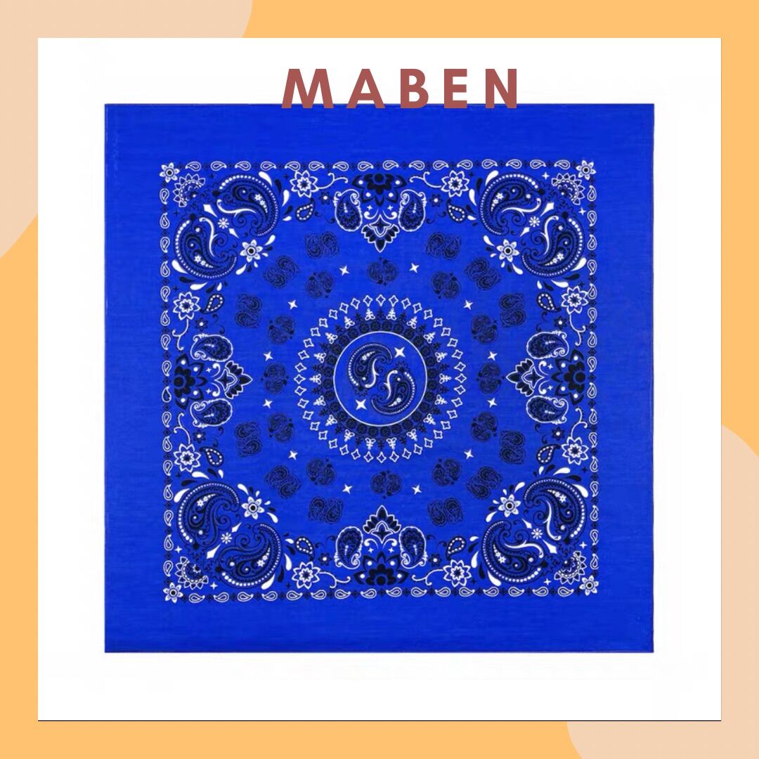 Khăn bandana cotton size 68x68cm - Maben