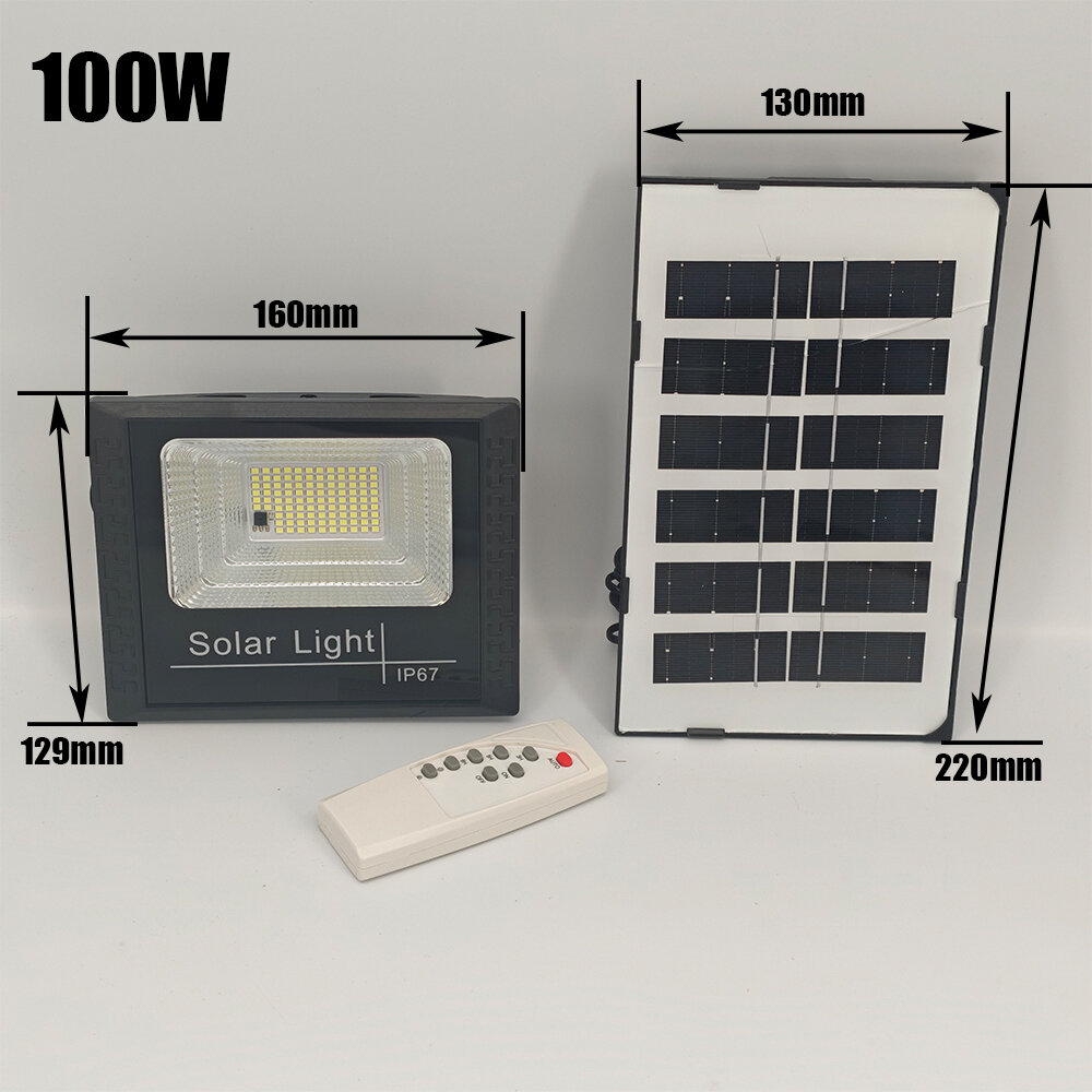 Đèn Pha Năng Lượng Mặt Trời 50-500W MỚI Ngoài Trời Chống Nước IP67 Có Điều Khiển Từ Xa Đèn Chiếu Sáng Năng Lượng Mặt Trời Đèn Gắn Tường Có Thể Điều Chỉnh Độ Sáng