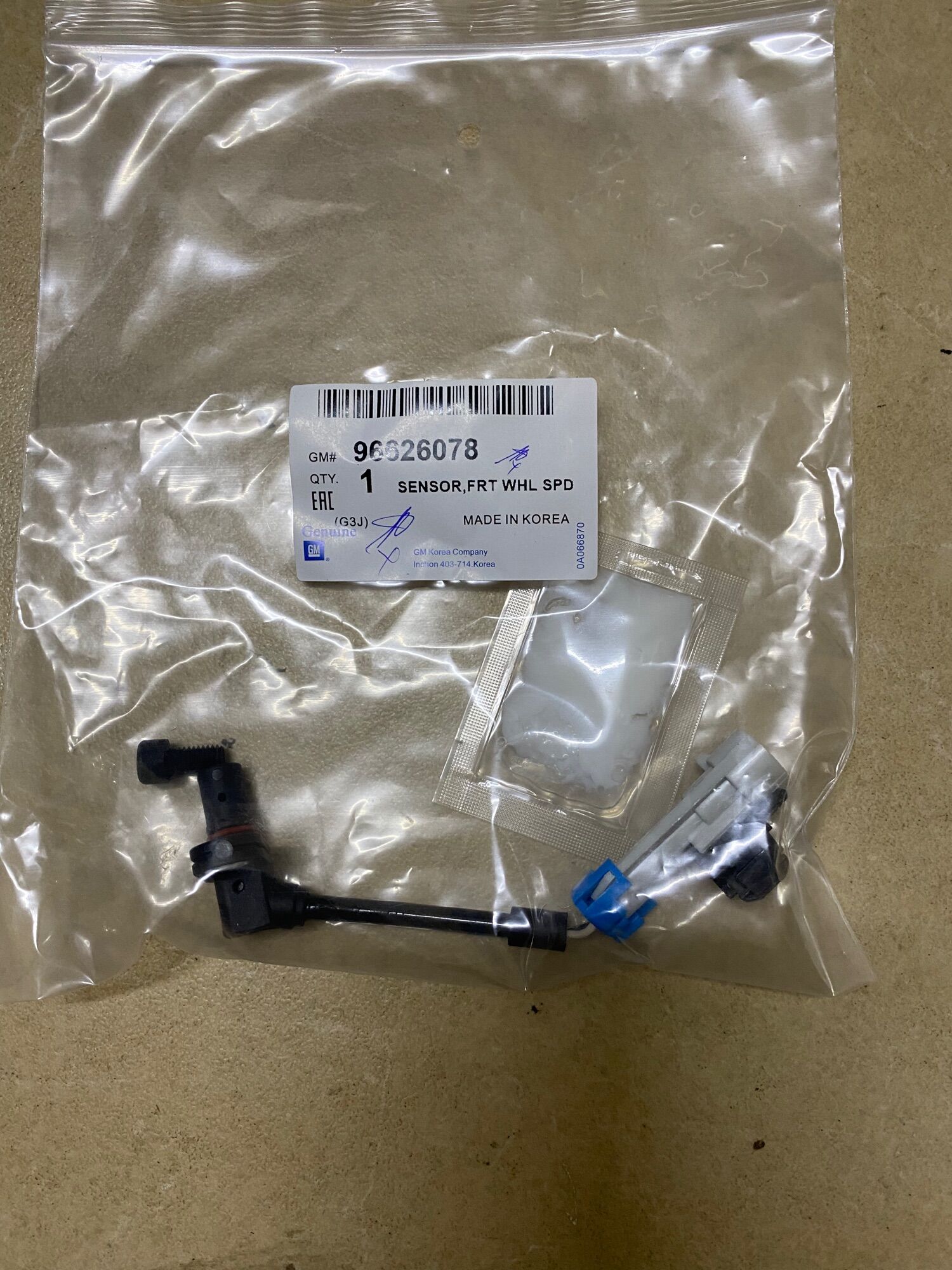 Cảm biến ABS trước Captival Oem:96626078