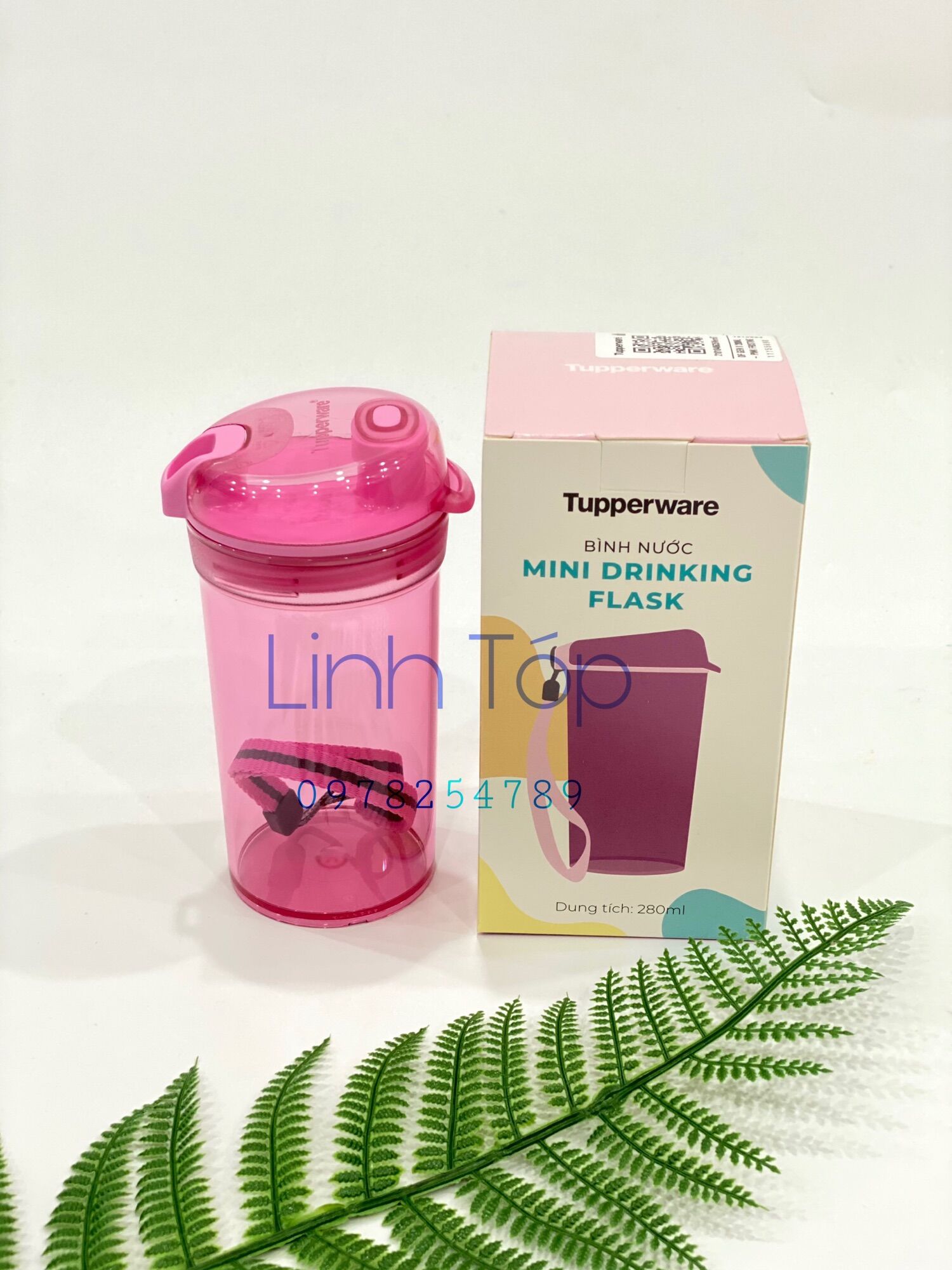 BÌNH NƯỚC Mini Drinking Flask 280ML TUPPERWARE CHÍNH HÃNG