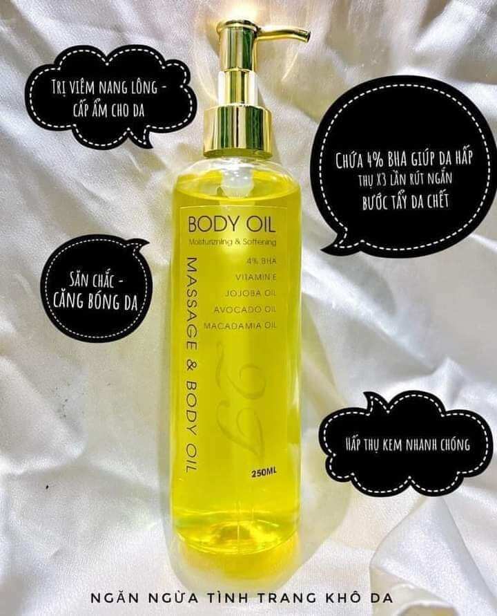 Dầu body oil dưỡng ẩm căng bóng chống khô da
