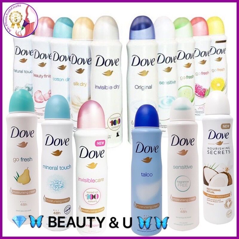 Xịt khử mùi dove 150ml nữ