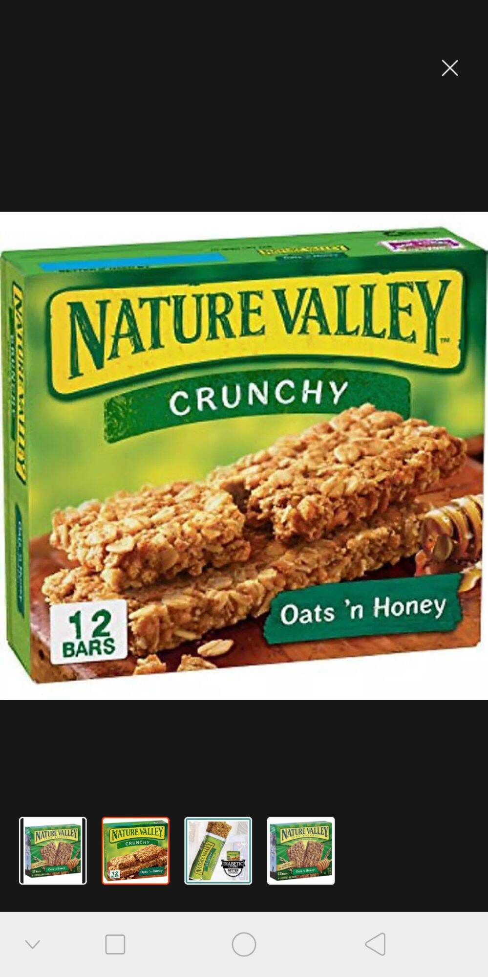 bánh  ngũ  cốc NATURE VALLEY oats'n honey 253gr- 6 gói  - 12 thanh