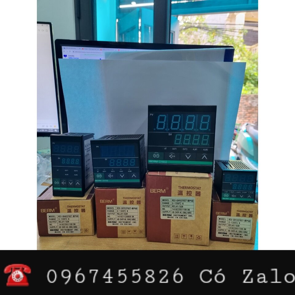 Đồng hồ điều khiển nhiệt độ berm rex ch102,ch402,ch702,ch902.ngõ ra relay và ssr.kích thước mặt 48×48mm ,48×72mm,72×72mm,96×96mm