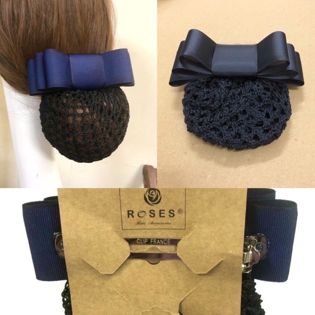 [HCM]Kẹp lưới búi nơ 3 lớp ROSES Hair Accessories