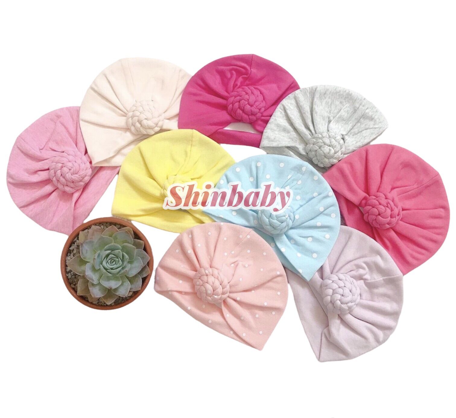 Mũ turban xoắn siêu xinh cho bé gái chất vải mềm mát thoải mái (được chọn mẫu)
