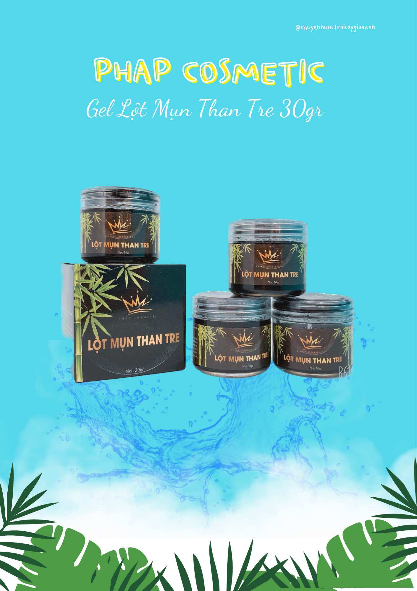 Gel lột mụn than tre hoạt tính 30g pháp cosmetic