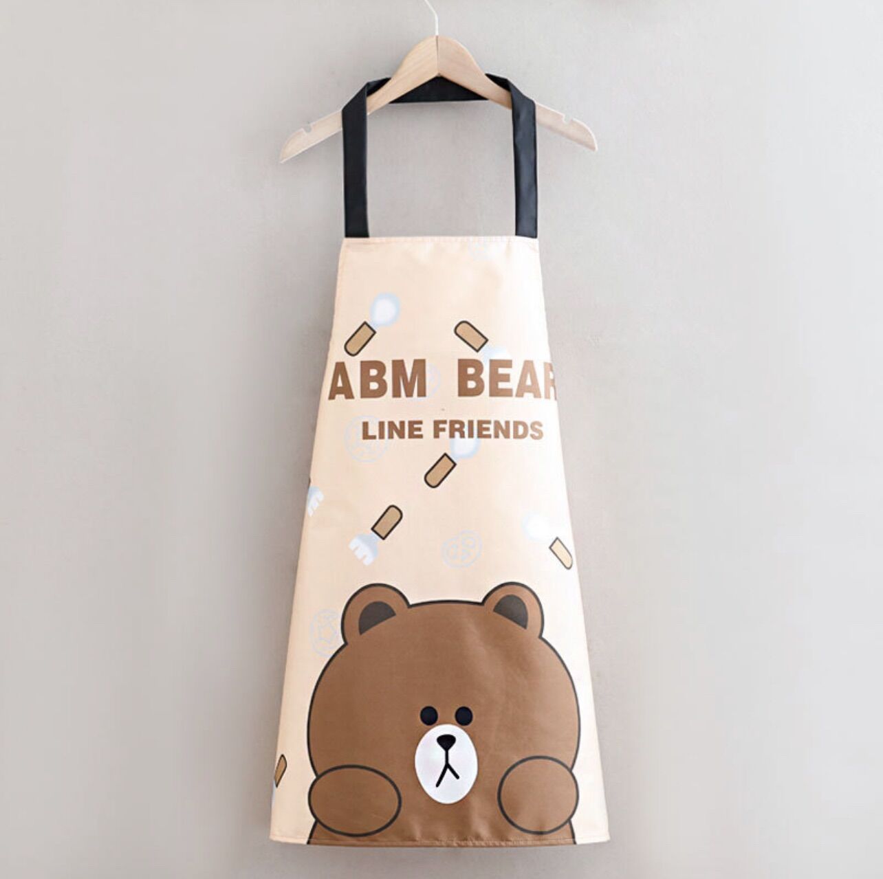 Tạp dề nấu ăn chống thấm nước line friends