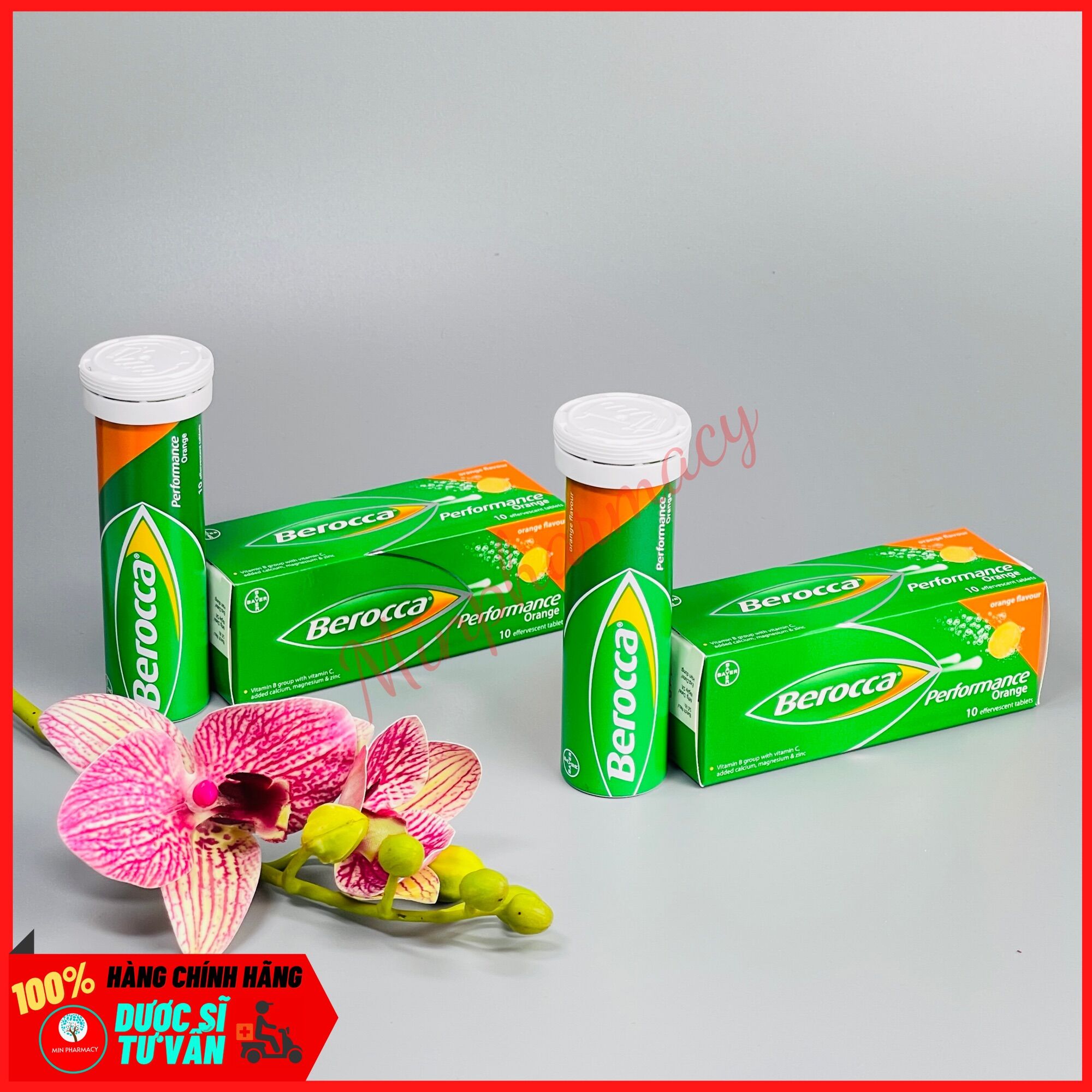 Viên sủi BEROCCA PERFORMANCE tuýp 10viên- Minpharmacy