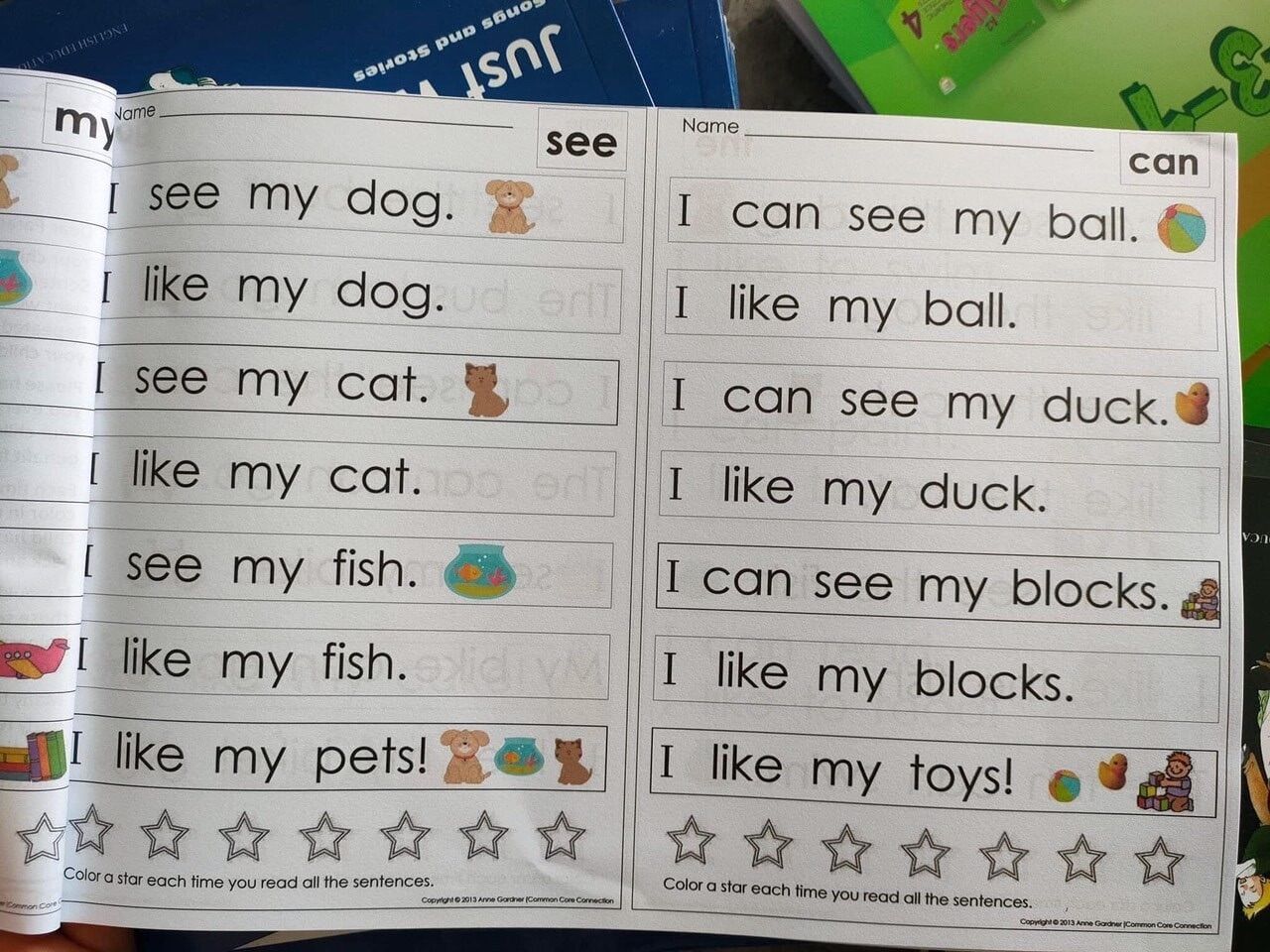 Sight words in gộp 4 trong 1
