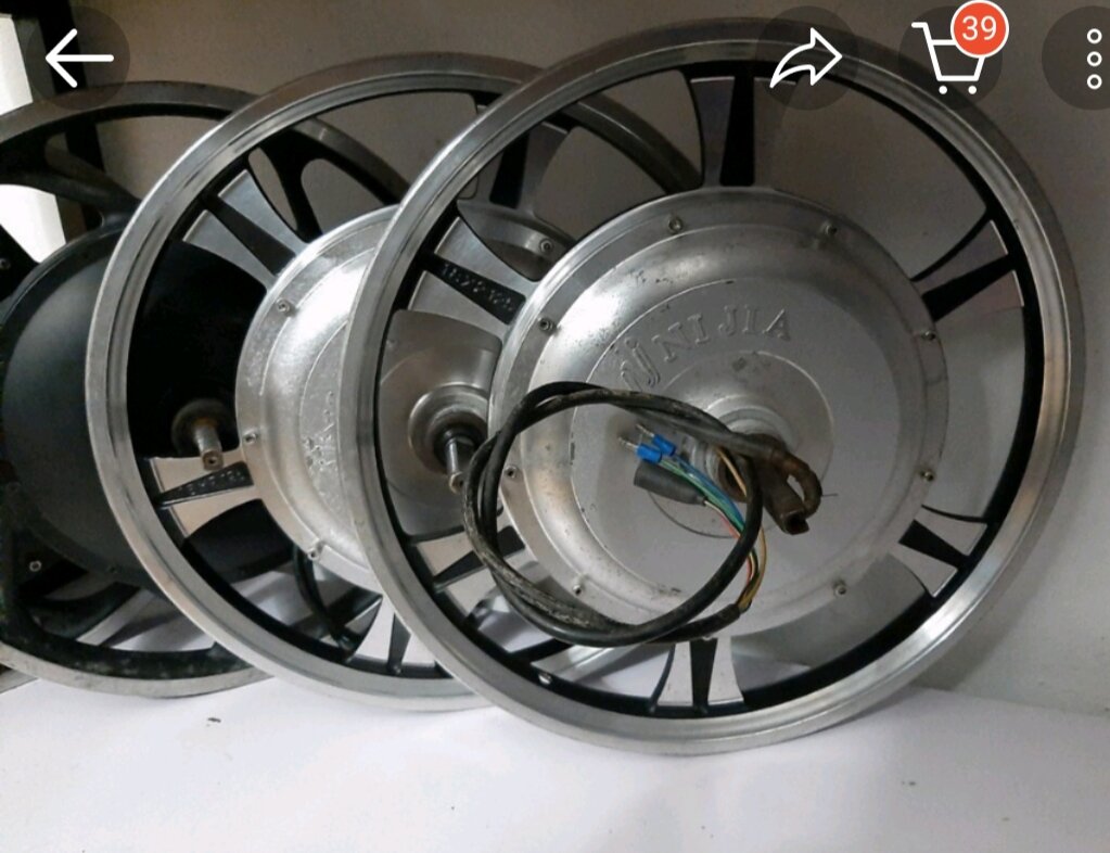 Động cơ xe điện vành đúc 18*2.125 và 18*2.5 hàng tháo xe( hình ảnh minh hoạ)