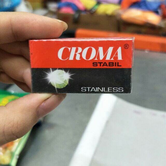 Combo of 6 Boxes of Croma Brand Razor Blades (10 Blades/Box)