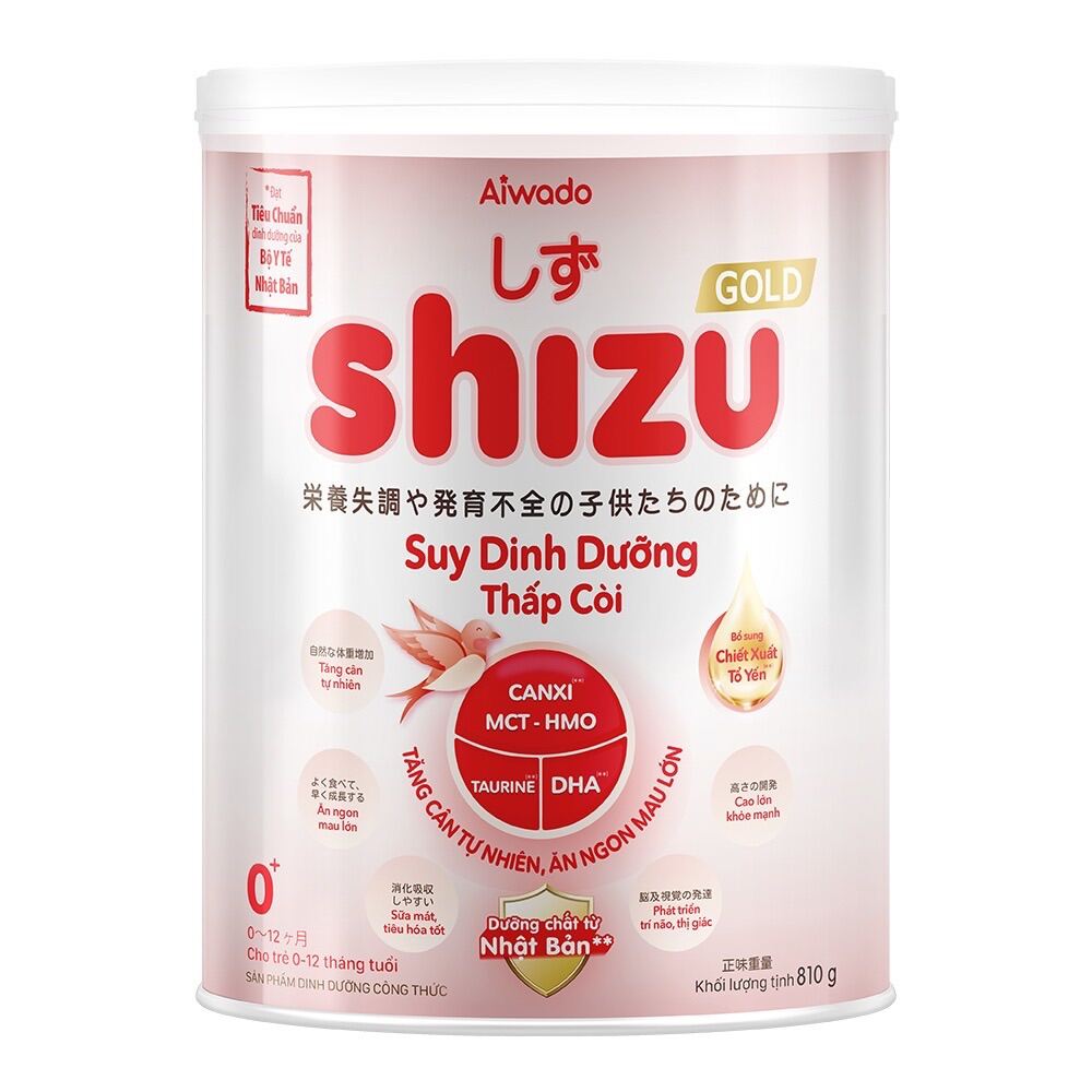 Sữa bột shizu suy dinh dưỡng số 0+ lon 810g