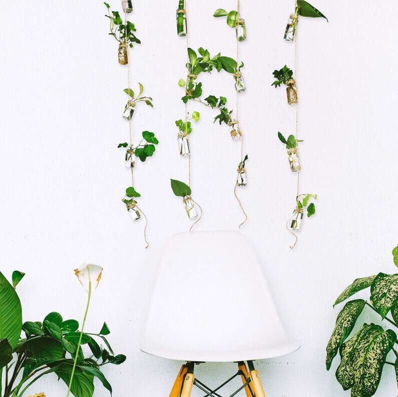 Set 4 dây treo lọ thủy tinh trang trí độc đáo
