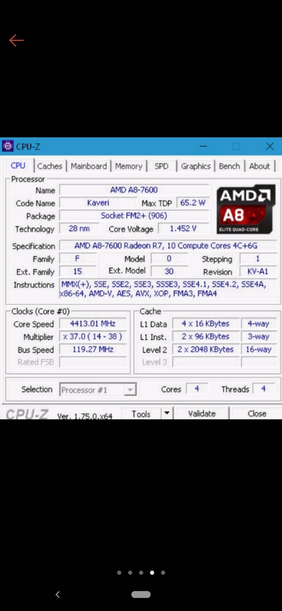AMD A8 7600 Radeon R7