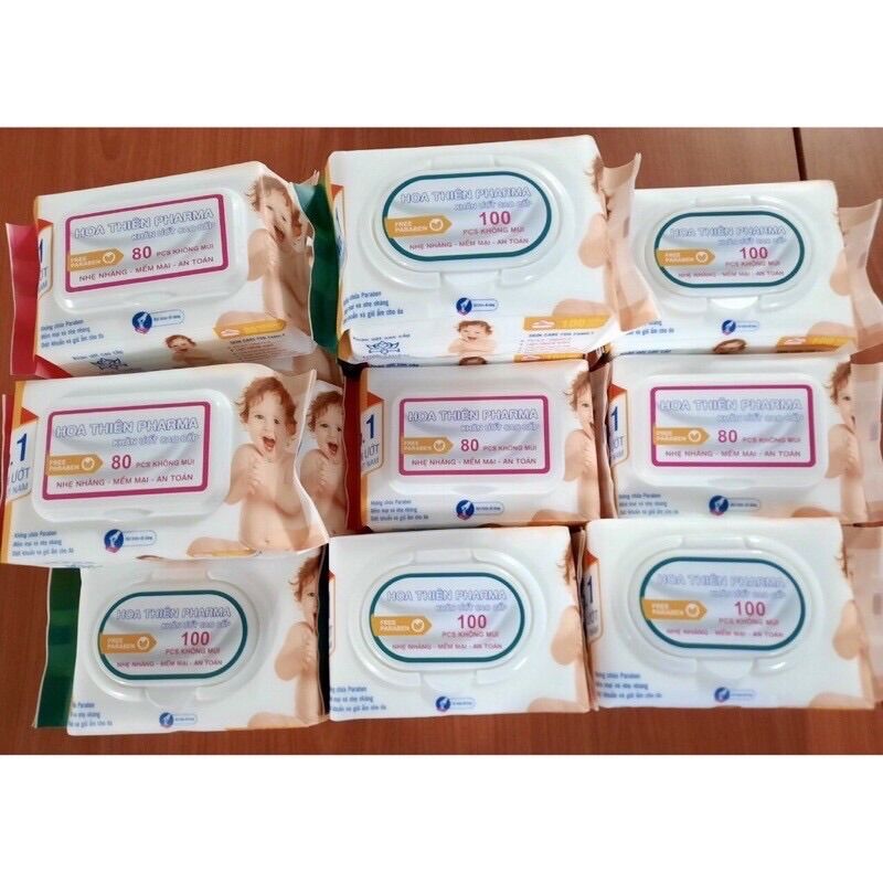 2 gói khăn ướt em bé PHARMA 100 tờ/1 gói
