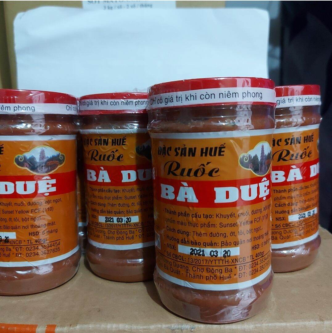 Mắm ruốc Bà Duệ hũ 400g Đặc sản Huế