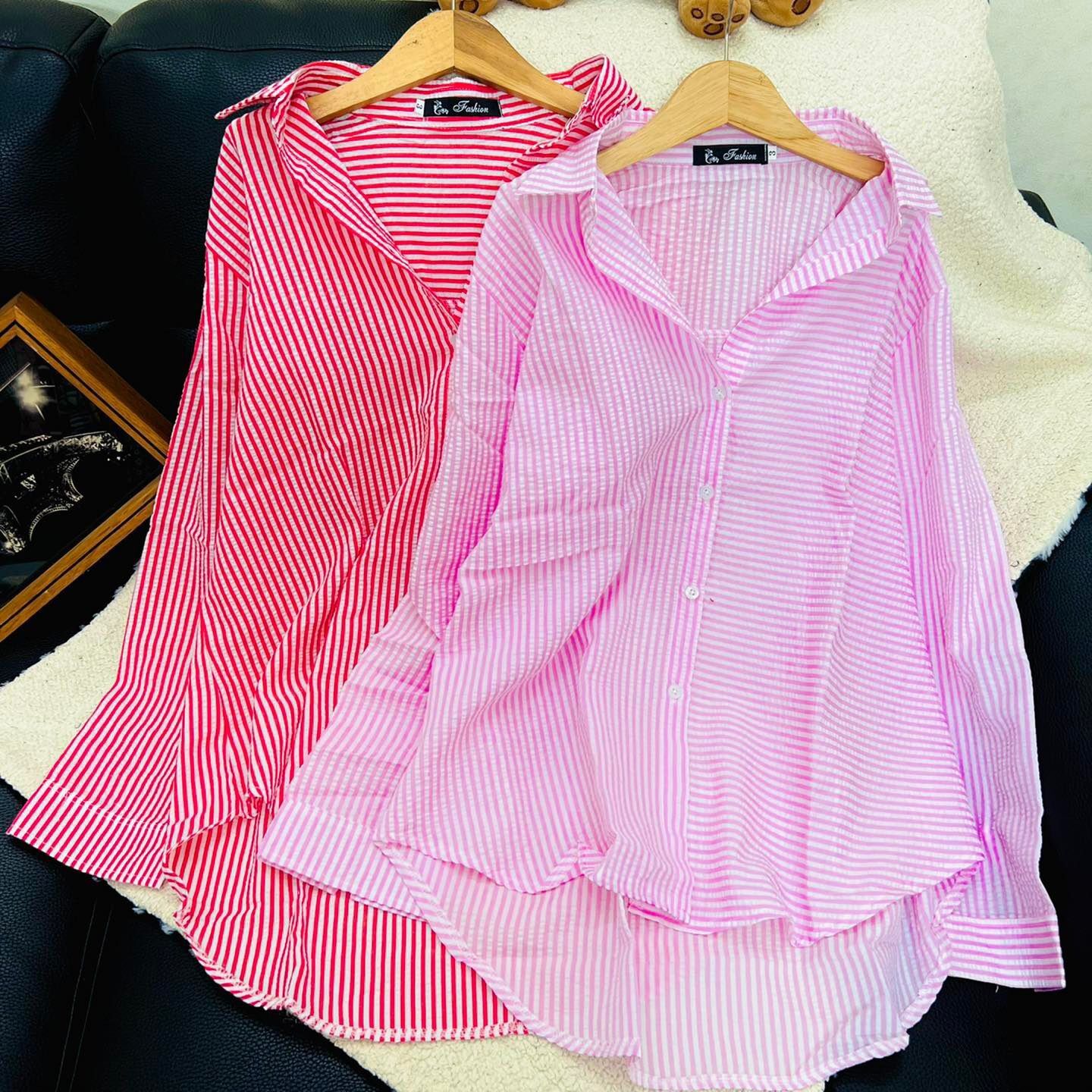 ÁO SƠ MI NỮ - COTTON THÔ - big size - Đủ size