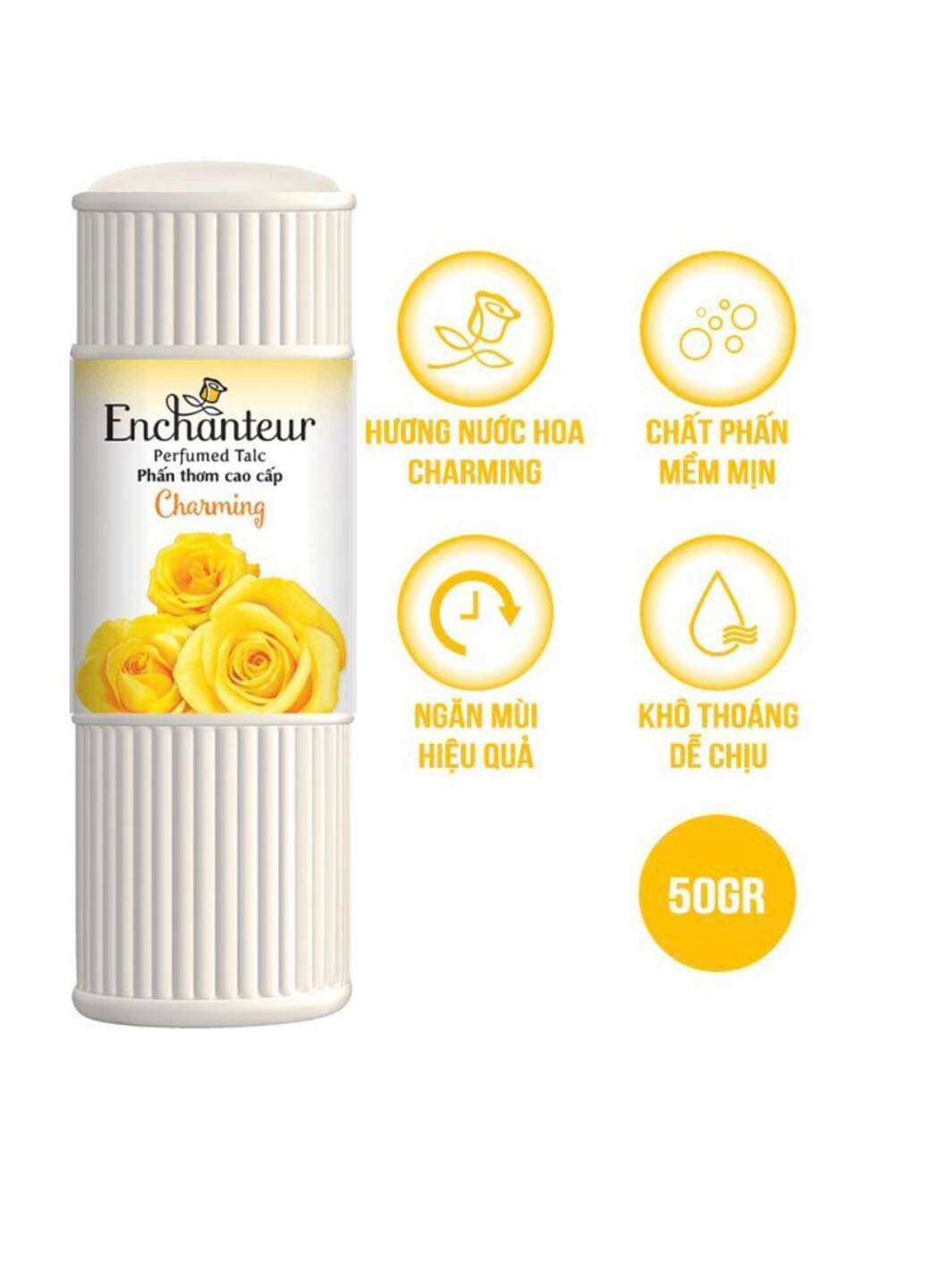 Phấn thơm Enchanteur Charming 50ml