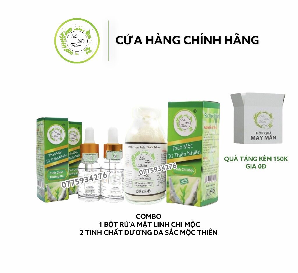 Combo dưỡng trắng da sắc mộc thiên - dưỡng da sau tái tạo