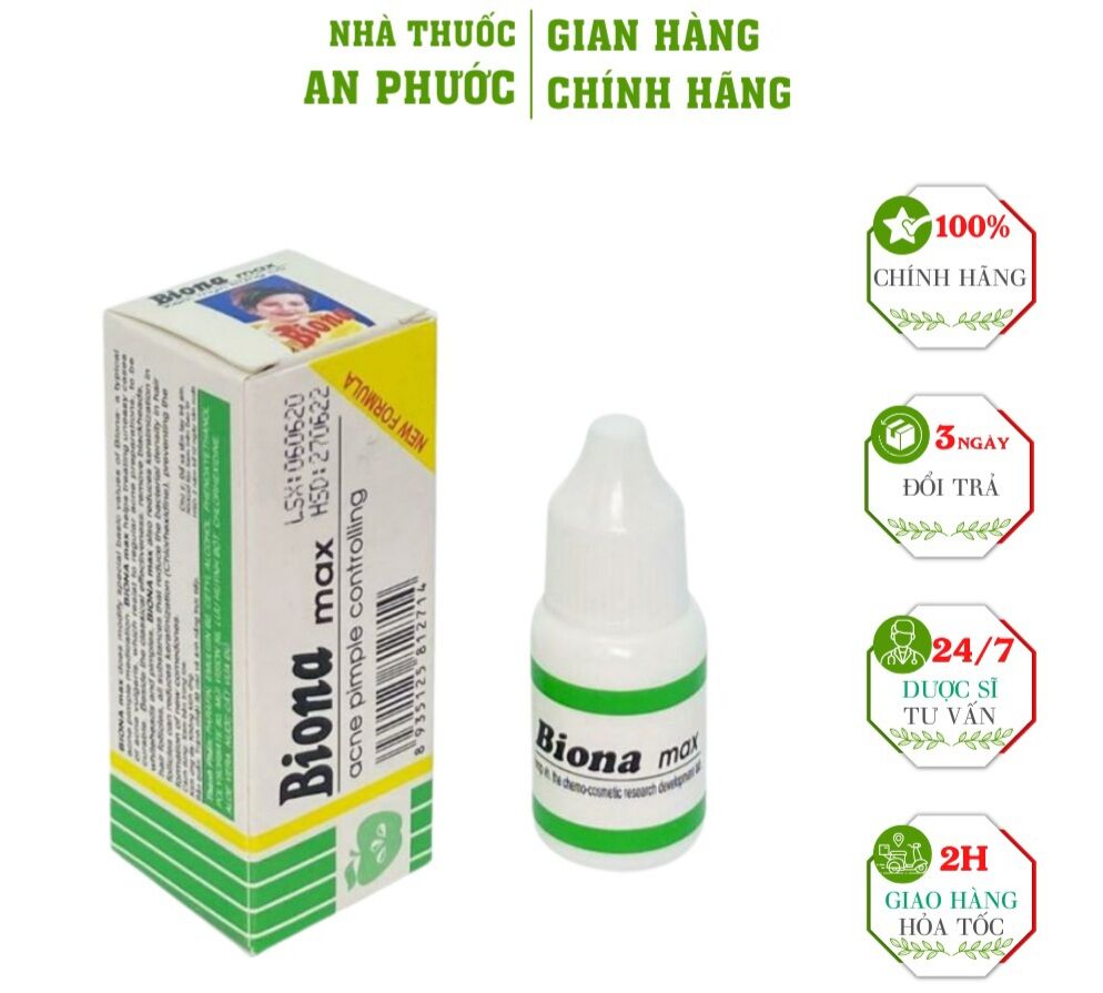 Kem bôi mụn Biona Max Giúp Giảm Mụn Thâm chai 6g