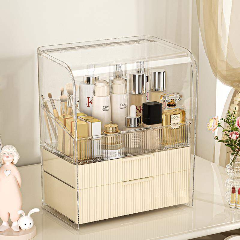 Dustproof Transparent Large Capacity Makeup Organizer Giá 529,000 Đồng*Miễn phí vận chuyển