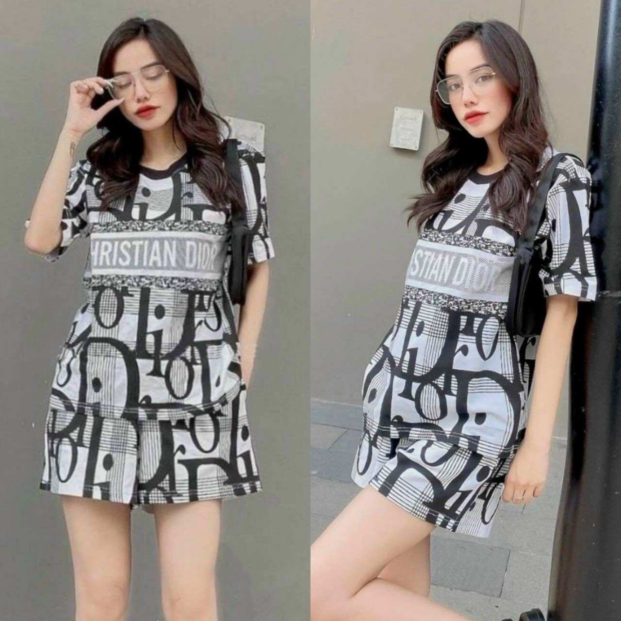 SÉT BỘ NỮ THUN LẠNH HOẠ TIẾT 3D CAO CẤP